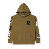 Replay Kapüşonlu erkek kapüşonlu sweatshirt, 833 haki, XL