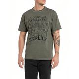 Replay Regular Erkek Bisiklet Yaka T-Shirt,Yesıl Xl