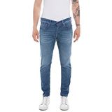 Replay Willbi Regular-Fit X-Lite Plus streç erkek kot pantolon, 009 Medium Blue, 31W / 30L