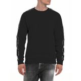 Replay Yuvarlak yakalı erkek sweatshirt, 098 Black, M