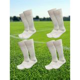 Repost Futbol Çorabı 4 Lü Çocukve Yetişkin - 35 - 40 - Beyaz - Beyaz - Beyaz