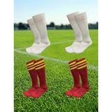 Repost Futbol Çorabı 4 Lü Çocukve Yetişkin - 35 - 40 - Beyaz - Kırmızı