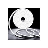 repplam 1 Metre 12 Volt Neon Led Beyaz 12v Neon Şerit Led Yüksek Işık Silikonlu Su Geçirmez Esnek Neon Led