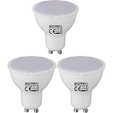 Repplam 3'lü Paket 6W - 62W Dim Edilebilir GU10 LED Ampul Beyaz Işık 390 Lümen Dimli LED Ampul Çanak Spot Ampul