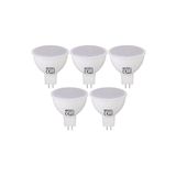 repplam 5'li Paket 8w - 64w Mr16 Led Ampul 4200 Kelvin Kırık Beyaz 610 Lümen Gu 5.3 Ampul Spot Ampul