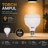 Repplam Horoz Sarı Işık Torch Ampul Yüksek Lümen Yüksek Işık Büyük Ampul Jumbo Ampul - 20 Watt