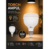 Repplam Horoz Sarı Işık Torch Ampul Yüksek Lümen Yüksek Işık Büyük Ampul Jumbo Ampul - 50 Watt