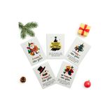Repro Design 10x14 CM Yılbaşı Temalı 5 Adet Tebrik Kartı 5 Farklı Model Happy New Year Beyaz Renkli Tasarım