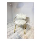 Resa mobilya design Makyaj Sandalyesi Peluş Sandalye
