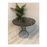 Resa mobilya design Yuvarlak Mdf Yemek Masası Balkon Masası Cafe Masası 2-4 Kişilik 90 Çap 1 Masa