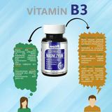 RESAVİT Magnezyum 3’Lü Form (Bisglisinat-Sitrat-Malat) + Vitamin (B2, B3, B6) - 60 Bitkisel Kapsül