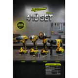 Reschmann 4'lü Set 13 mm MATKAP-115 mm TAŞLAMA-450 Nm Somun Sökme-2-26 Kırıcı Delici