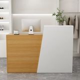 Resepsiyon, resepsiyon, resepsiyon, satış tezgahı, kasiyer, çekmece kablolu ofis kilitli masa, çekmeceli ve raflı modern alıcı stresler, şık tasarım