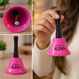 Resepsiyon Zili Masa Zili Ring For A Kiss Pembe El Çanı Dekoratif Zil