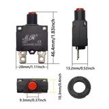 Resetli Termik Sigorta 12 Amper 125/250V Ac 32V Dc Ic-271S (Mr-1)