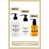 Reshell Dökülme Karşıtı Saç Bakım Seti 500 ml Strong Hair Shampoo 300 ml Strong Hair Mask 100 ml Serum