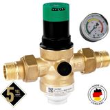 Resideo Braukmann (Honeywell) 3/4" Su Basınç Düşürücü - Entegre Filtreli, Rakorlu - Manometre Hediyeli - D06F-3/4A