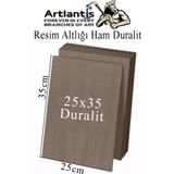 Resim Altlığı Duralit 25x35 cm 1 Adet Ham Mdf Çok Amaçlı Kullanım 3 mm Kalınlığında Durolit