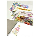 Resim Defteri 15 Yaprak 35X50 Cm 6 Adet Spiralli Büyük Boy Resim Defteri Karton Kapak 110 Gr Öğrenci Okul