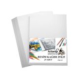 Resim Kağıdı 25x35 25 Li 100 gr 1 Paket 25*35 Resim Kartonu