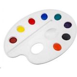 Resim Paleti Plastik Küçük ( Beyaz) Br-217