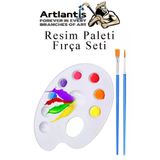 Resim Paleti Ve Resim Firca Seti 1 Paket Ressam Paleti Boyama Fircasi Akrilik Boya Guaj Boya Suluboya