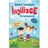 Resimli Temalarla İngilizce İlk Kelimelerim 8 - Hayvanat Bahçesi - Dikkat Atölyesi Yayınları