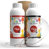 Resinin Flex 2000 Gr A+B Esnek Şeffaf Epoksi Döküm Reçinesi (Esnek Hacim)