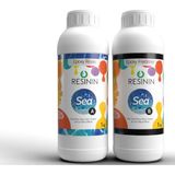 Resinin Sea A+B Deniz Dalgası Efekti Için Şeffaf Epoksi Reçine 2 kg - 2 lt