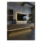RESİTAL DUVARA MONTE LEDLİ 270 CM TV ÜNİTESİ DUVAR RAFLI - LL6023-2
