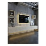 RESİTAL DUVARA MONTE LEDLİ 270 CM TV ÜNİTESİ DUVAR RAFLI - LL6024-8