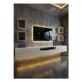 RESİTAL DUVARA MONTE LEDLİ 270 CM TV ÜNİTESİ DUVAR RAFLI - LL6026-8