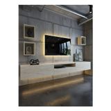 RESİTAL DUVARA MONTE LEDLİ 270 CM TV ÜNİTESİ DUVAR RAFLI - LL6027-8
