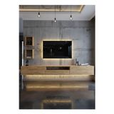 RESİTAL DUVARA MONTE LEDLİ 270 CM TV ÜNİTESİ DUVAR RAFLI - LL6028-6