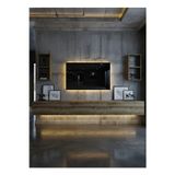 RESİTAL DUVARA MONTE LEDLİ 270 CM TV ÜNİTESİ DUVAR RAFLI - LL6030-2