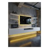 RESİTAL DUVARA MONTE LEDLİ 270 CM TV ÜNİTESİ DUVAR RAFLI - LL6033-1