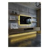 RESİTAL DUVARA MONTE LEDLİ 270 CM TV ÜNİTESİ DUVAR RAFLI - LL6034-2