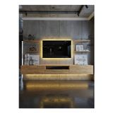 RESİTAL DUVARA MONTE LEDLİ 270 CM TV ÜNİTESİ DUVAR RAFLI - LL6034-6