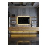 RESİTAL DUVARA MONTE LEDLİ 270 CM TV ÜNİTESİ DUVAR RAFLI - LL6035-6