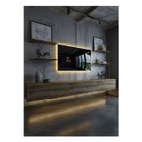 RESİTAL DUVARA MONTE LEDLİ 270 CM TV ÜNİTESİ DUVAR RAFLI - LL6036-2