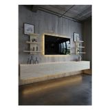 RESİTAL DUVARA MONTE LEDLİ 270 CM TV ÜNİTESİ DUVAR RAFLI - LL6037-8