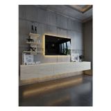RESİTAL DUVARA MONTE LEDLİ 270 CM TV ÜNİTESİ DUVAR RAFLI - LL6038-8