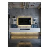 RESİTAL DUVARA MONTE LEDLİ 270 CM TV ÜNİTESİ DUVAR RAFLI - LL6039-1