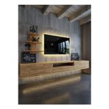 RESİTAL DUVARA MONTE LEDLİ 270 CM TV ÜNİTESİ DUVAR RAFLI - LL6040-6