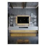 RESİTAL DUVARA MONTE LEDLİ 270 CM TV ÜNİTESİ DUVAR RAFLI - LL6041-1