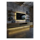 RESİTAL DUVARA MONTE LEDLİ 270 CM TV ÜNİTESİ DUVAR RAFLI - LL6041-2