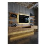 RESİTAL DUVARA MONTE LEDLİ 270 CM TV ÜNİTESİ DUVAR RAFLI - LL6041-6