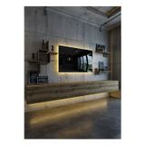 RESİTAL DUVARA MONTE LEDLİ 270 CM TV ÜNİTESİ DUVAR RAFLI - LL6045-2
