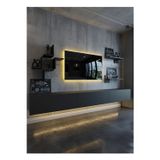 RESİTAL DUVARA MONTE LEDLİ 270 CM TV ÜNİTESİ DUVAR RAFLI - LL6045-4