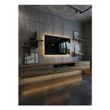 RESİTAL DUVARA MONTE LEDLİ 270 CM TV ÜNİTESİ DUVAR RAFLI - LL6046-2